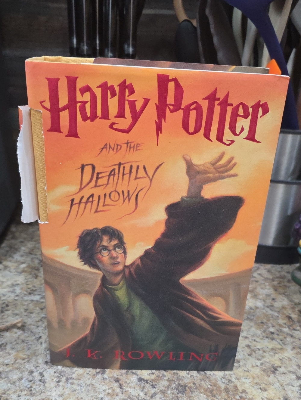 Scholastic Orange and Black Harry Potter Cover Art Book Jacket # 7 (2007)